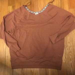 VICTORIA SECRET PINK OFF SHOULDER LONG SLEEVE